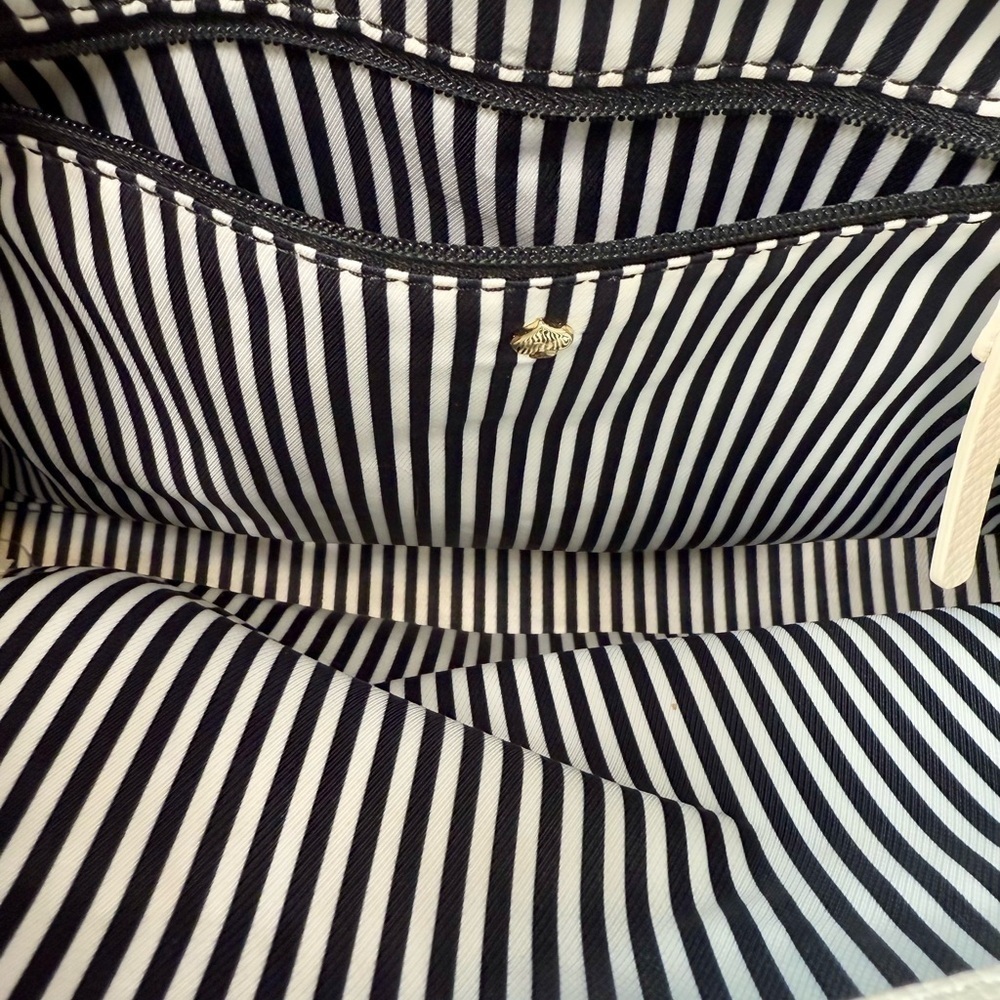 Kate Spade White & Beige Henderson Street Leather Satchel Shoulder Bag with Bow - Picture 11 of 12